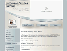 Tablet Screenshot of bloomingsmilesdentalpa.com